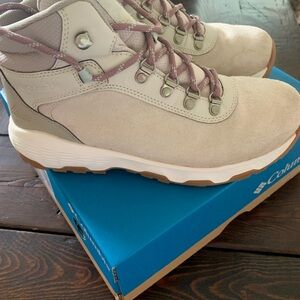 Columbia Beige and Pink Hiking Boots